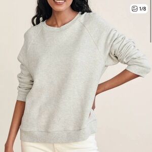 Jenni Kayne Saturday Crewneck Terry Sweatshirt Women’s Small Light Gray